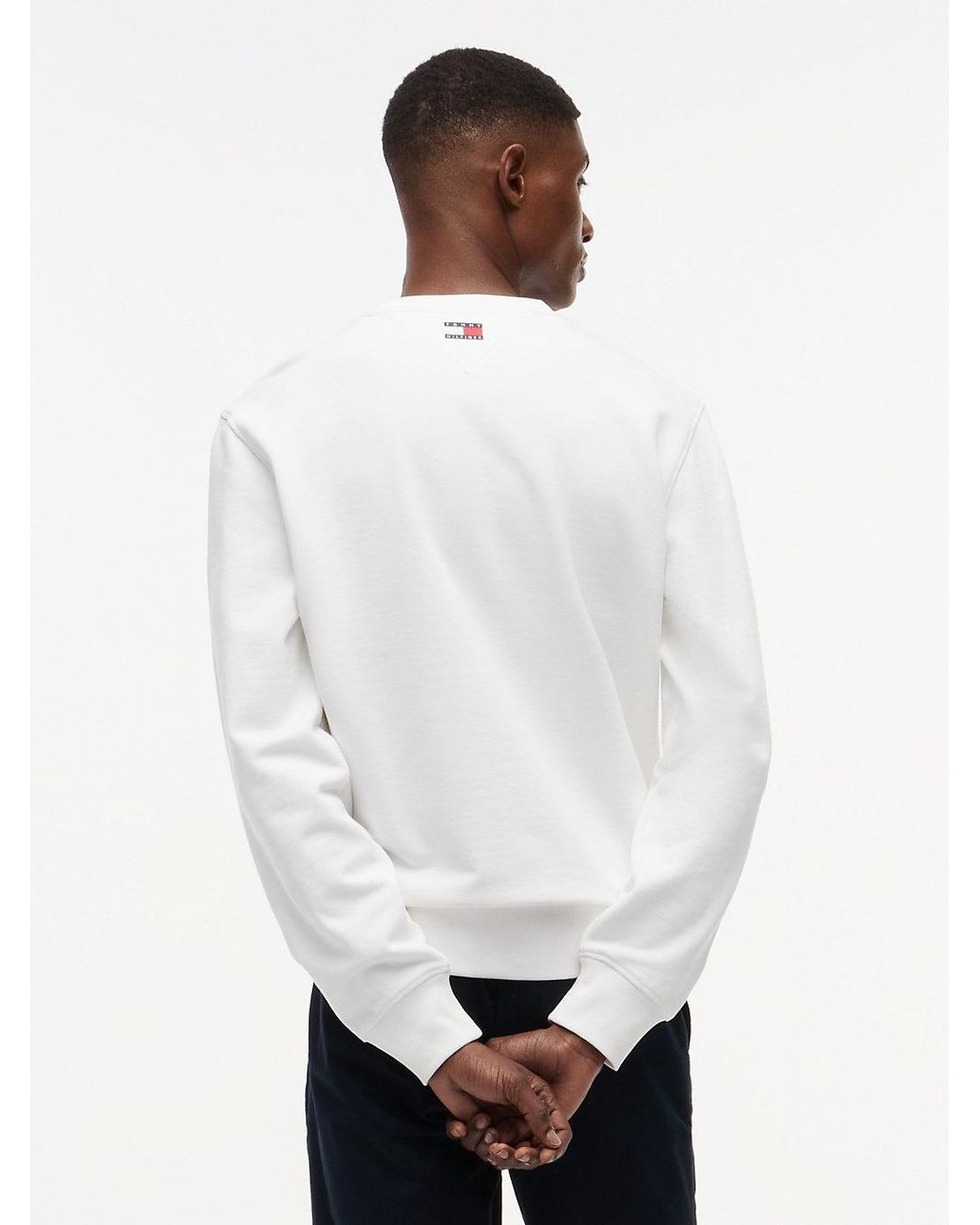 Tommy Hilfiger White Th X Cadillac Formula 1 Team Chevron Sweatshirt