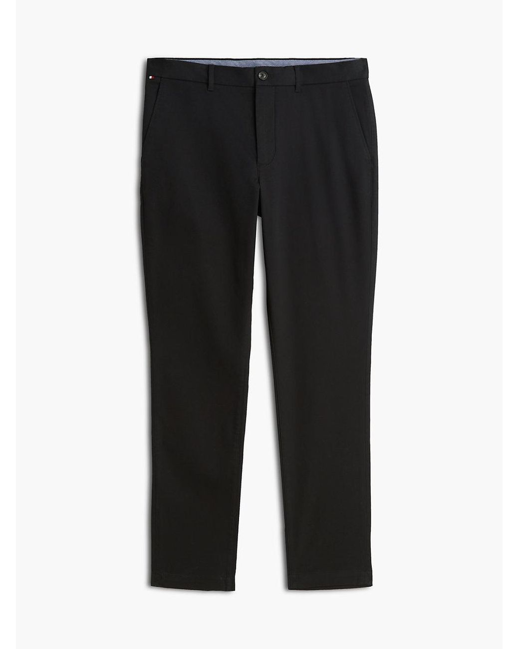 Tommy Hilfiger Black 1985 Bleeker Slim Twill Chinos for men