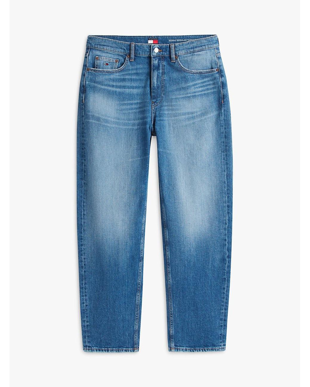 Tommy Hilfiger Green Sonny Whiskered Regular Tapered Leg Jeans for men