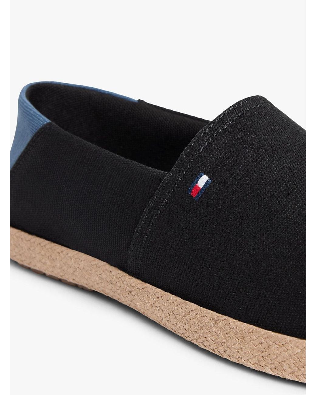 Tommy Hilfiger Blue Flag Embroidery Canvas Espadrilles for men