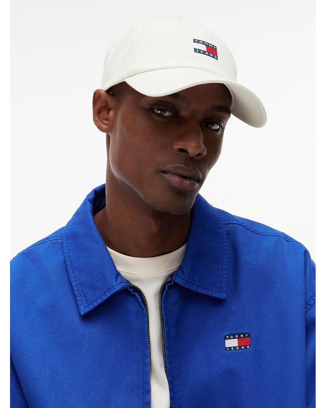 Tommy Hilfiger White Heritage Logo Baseball Cap for men
