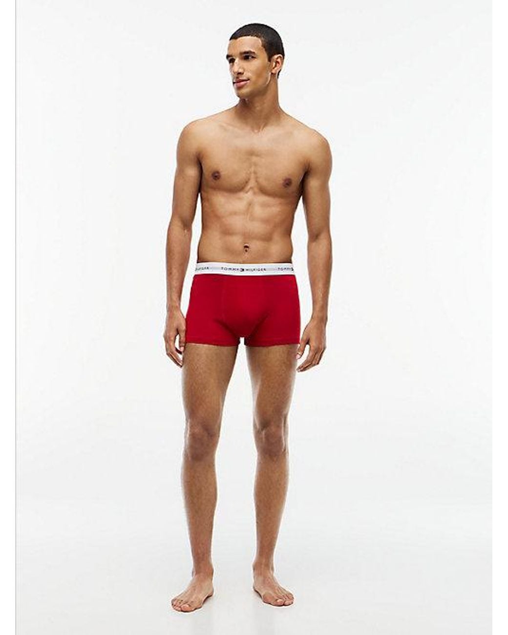 Tommy Hilfiger Gray 7 Pack Signature Logo Waistband Trunks for men