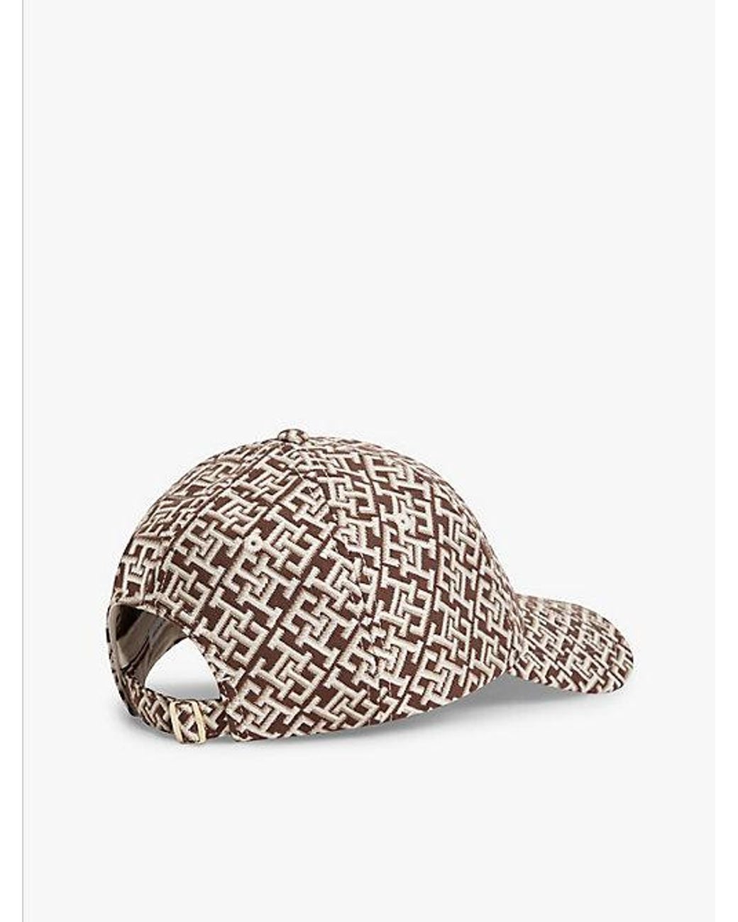 Tommy Hilfiger White Th Monogram Jacquard Baseball Cap
