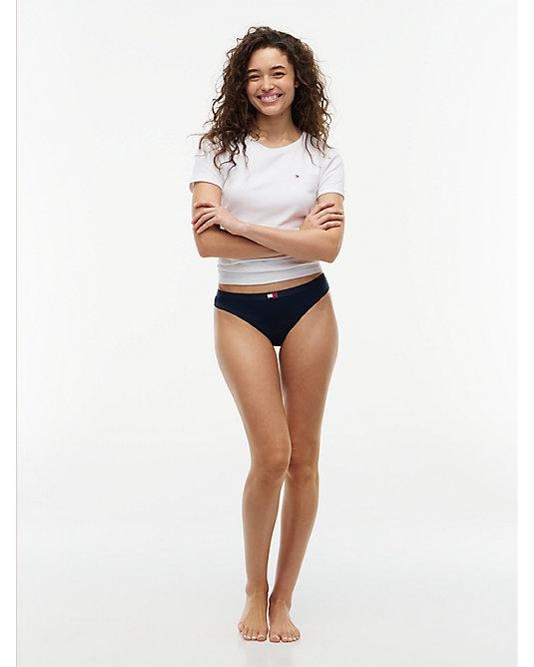 Tommy Hilfiger Blue 3 Pack Heritage Logo Thongs