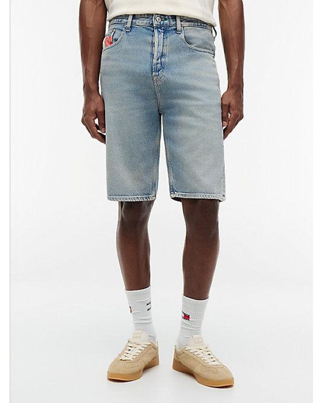 Tommy Hilfiger Blue Otis Vintage Faded Denim Shorts for men