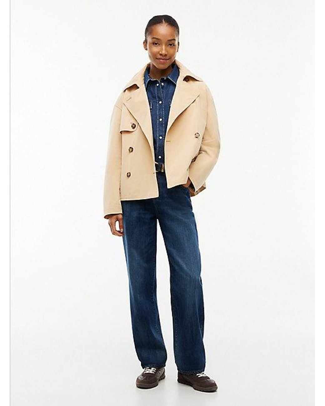 Tommy Hilfiger Blue Tommy Jeans Relaxed Short Trench Jacket