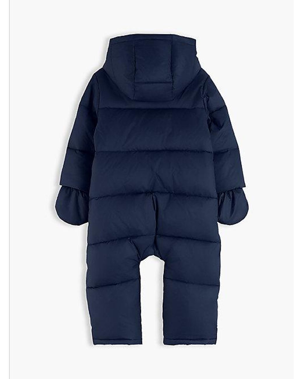Tommy Hilfiger Blue Zip Thru Snowsuit With Mittens And Booties