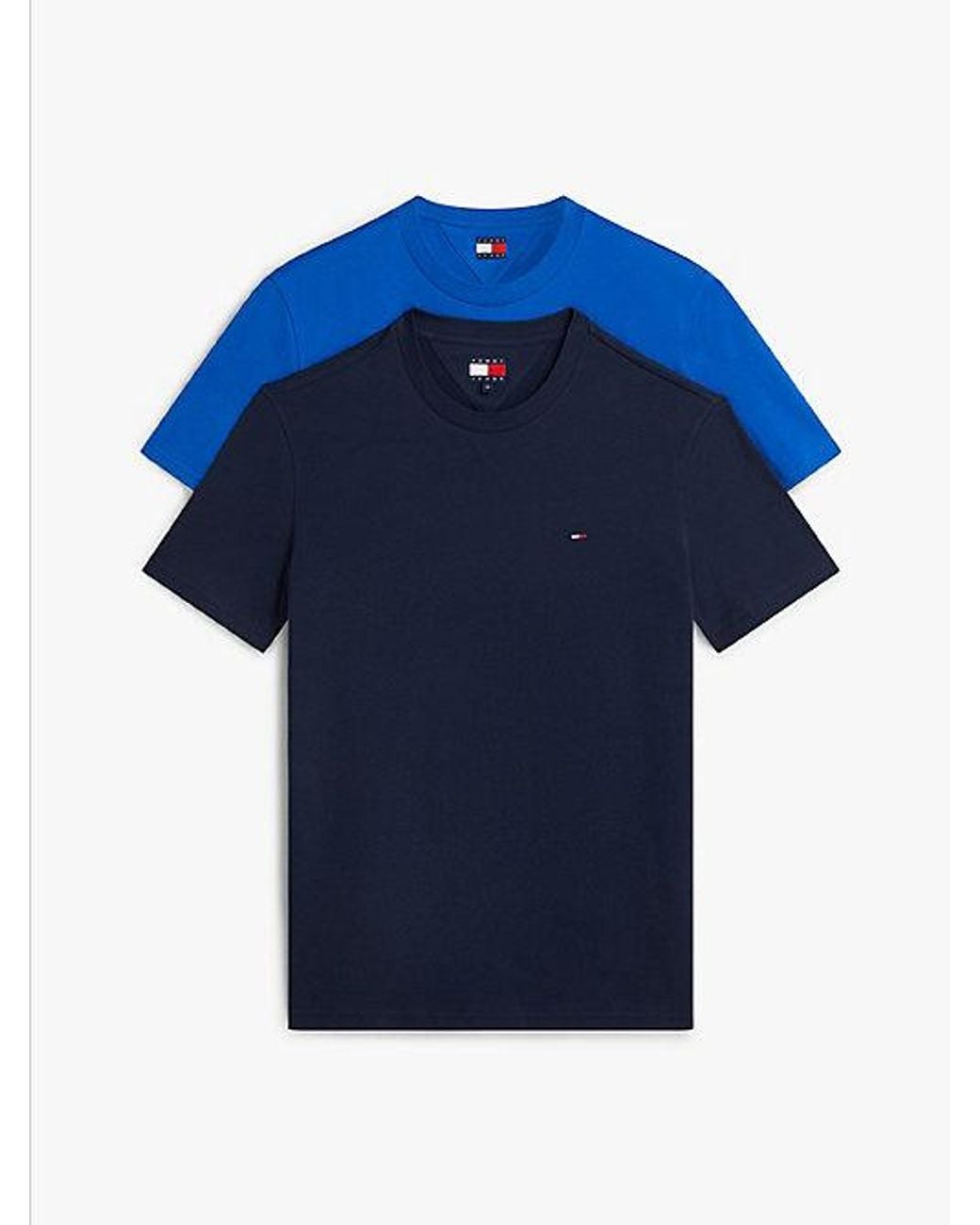 Tommy Hilfiger Blue 2-Pack Tommy Flag Extra Slim T-Shirts for men