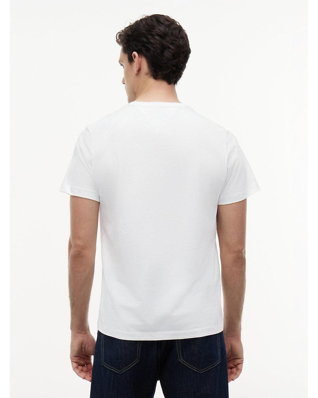 Tommy Hilfiger White Classics Regular Fit Cotton T-shirt for men