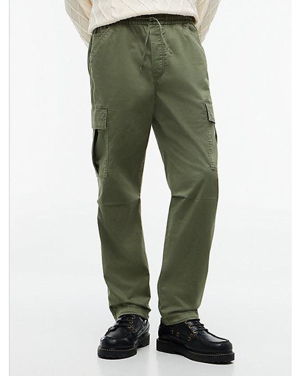 Tommy Hilfiger Green Tommy Jeans Sonny Tapered Cargo Joggers for men