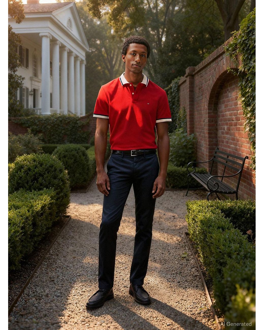 Tommy Hilfiger Blue Bleecker Slim Fit Chinos for men