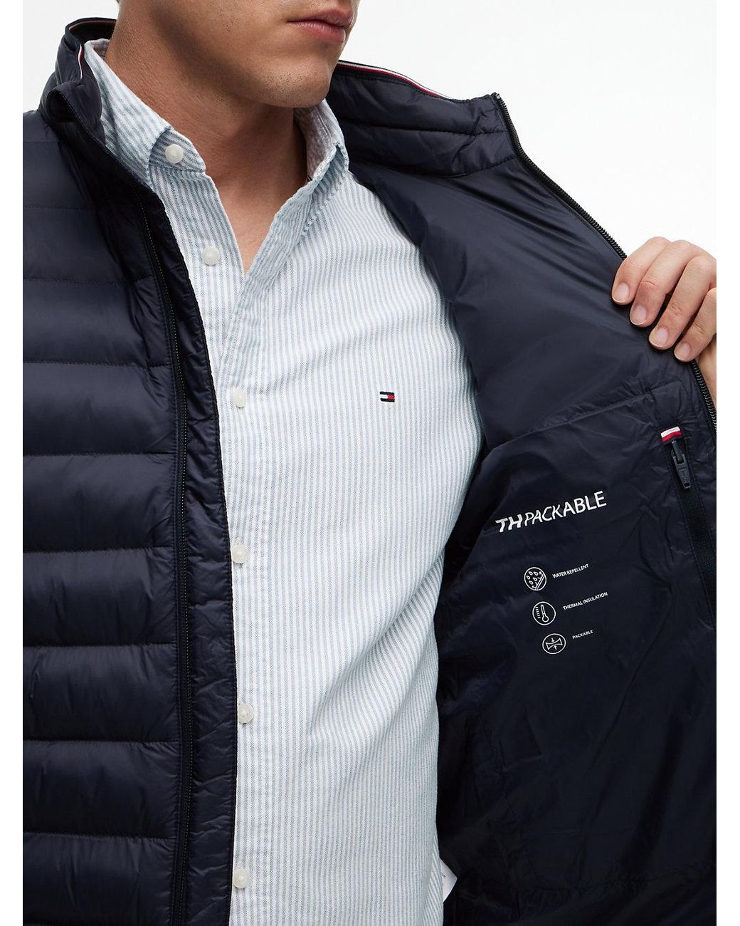 Tommy Hilfiger Blue Packable Quilted Gilet for men