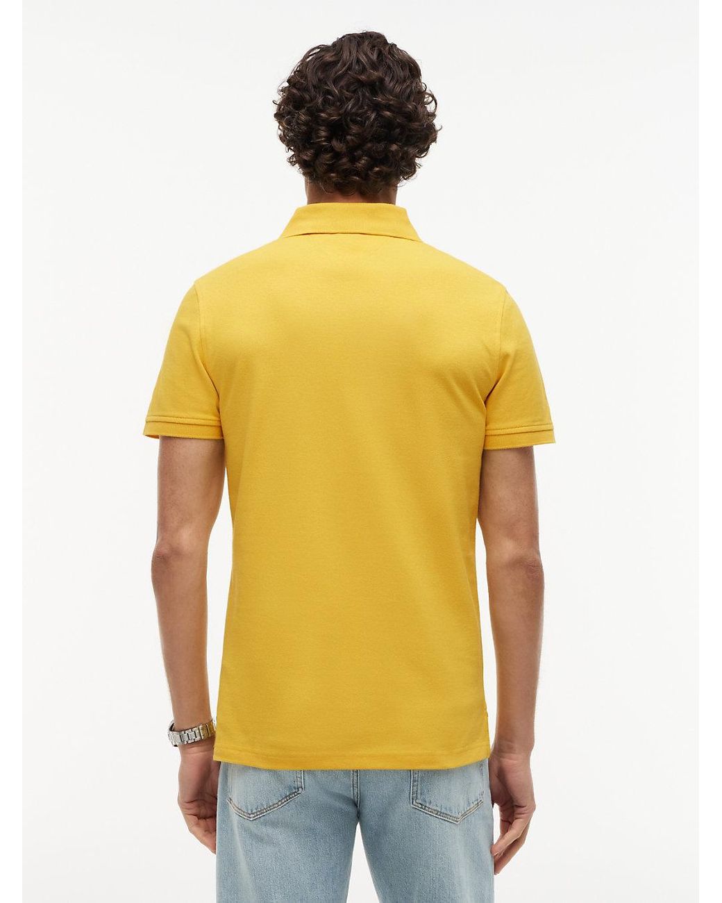 Tommy Hilfiger Yellow 1985 Slim Fit Pique Polo Shirt for men
