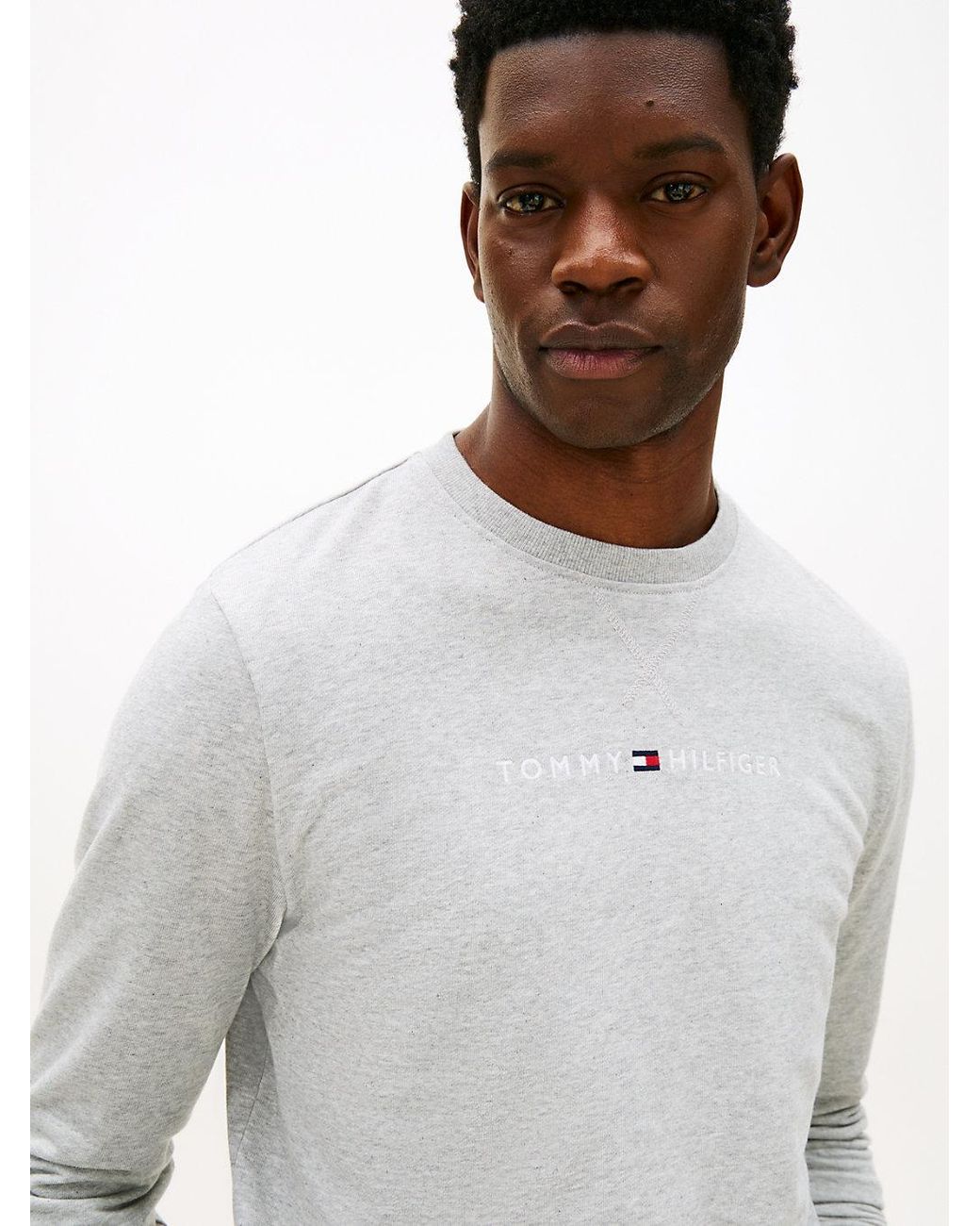 Tommy Hilfiger Gray Th Original French Terry Lounge Sweatshirt for men