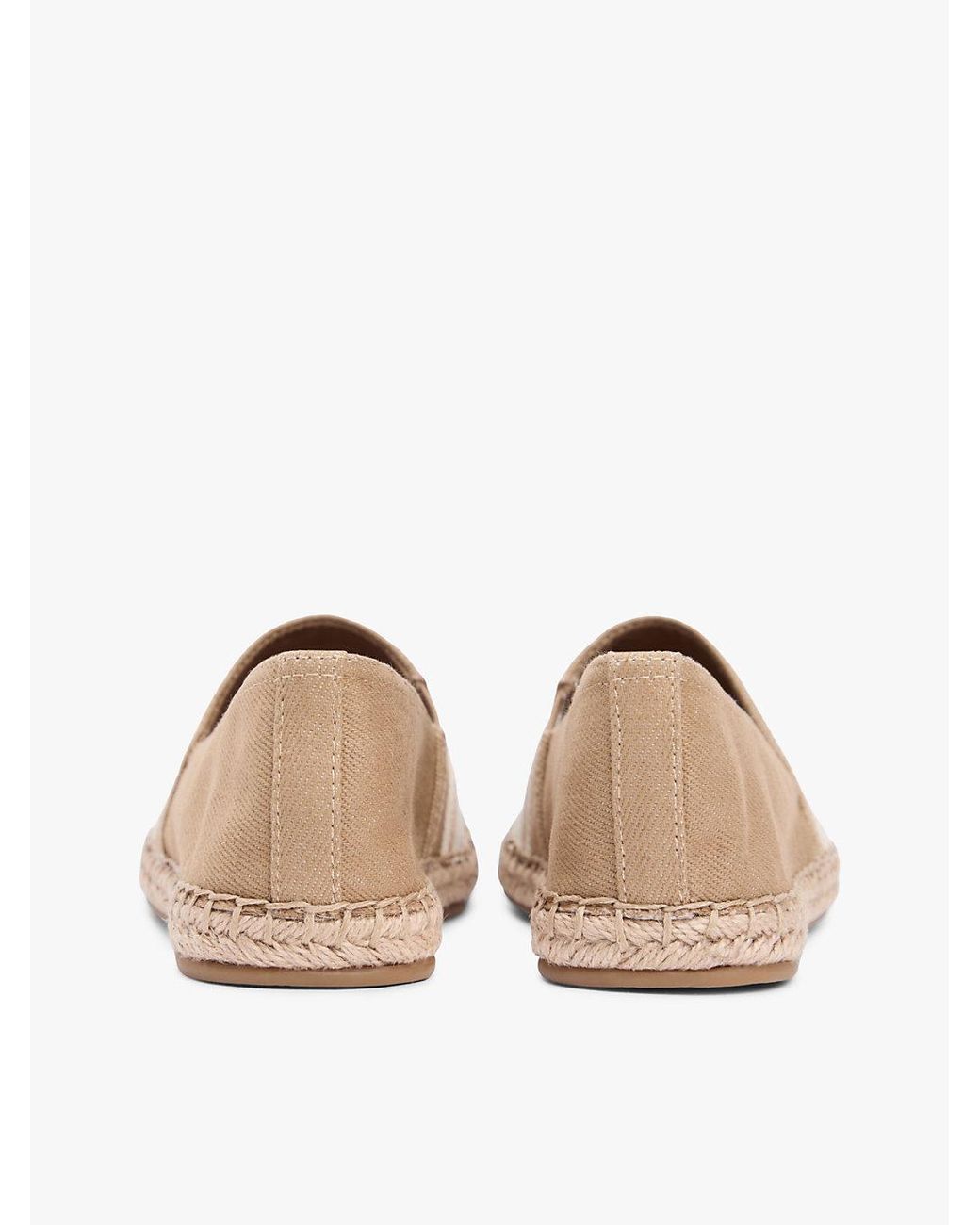 Tommy Hilfiger White Canvas Denim Espadrilles