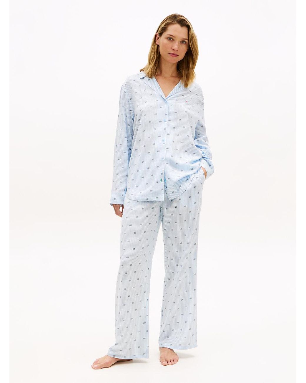 Tommy Hilfiger Blue Essential Relaxed Drawstring Pyjama Bottoms
