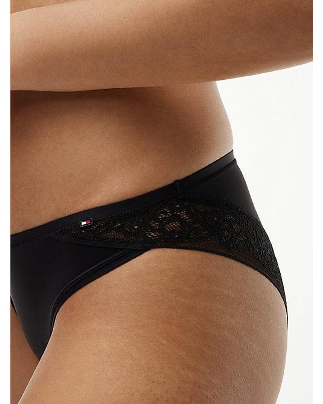 Tommy Hilfiger Black Floral Lace Briefs