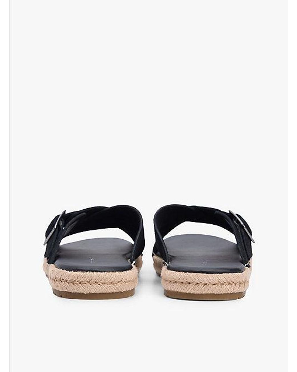 Tommy Hilfiger Flexibele Suède Sandaal Met Gesp in het Blue voor heren