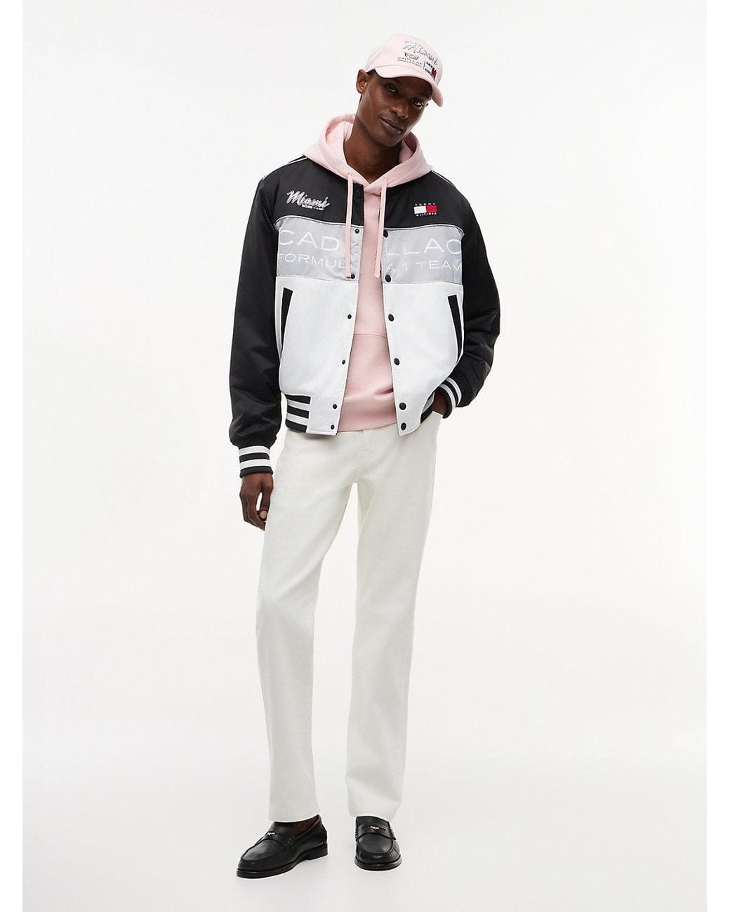 Tommy Hilfiger Multicolor Th X Cadillac Formula 1 Team Miami Varsity Jacket