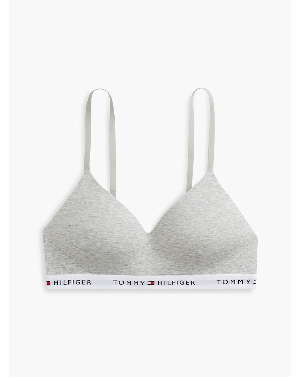 Tommy Hilfiger White Repeat Logo Underband Push-Up Bralette
