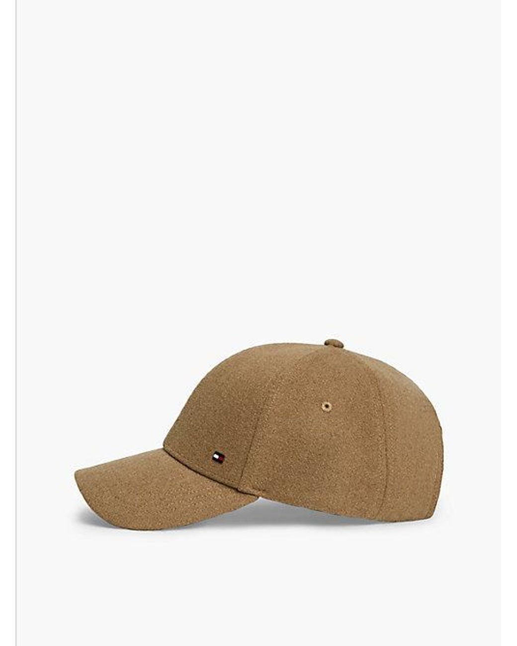 Tommy Hilfiger Brown Wool Blend Six Panel Cap for men