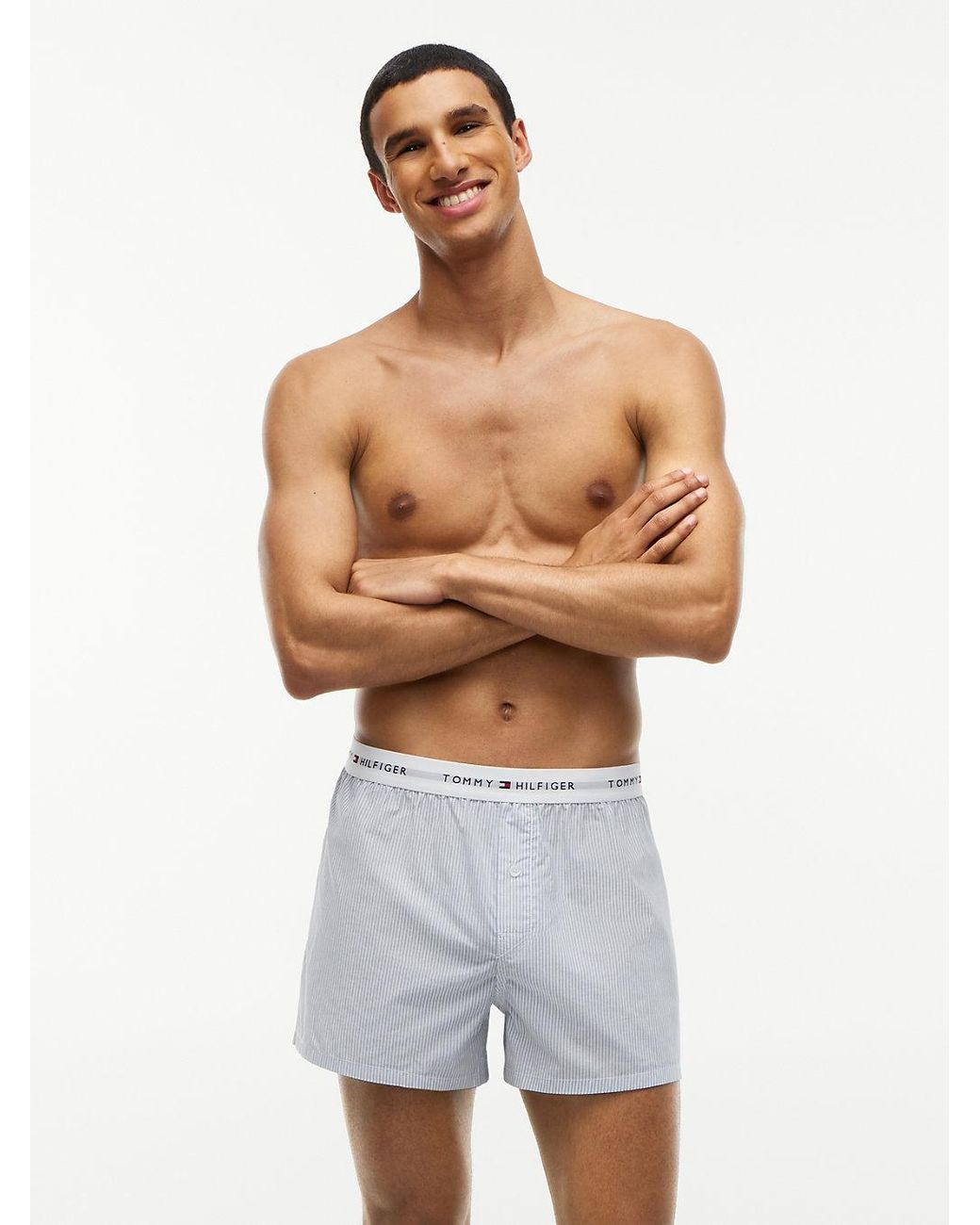 Tommy Hilfiger Blue 2-Pack Signature Logo Print Boxer Shorts for men