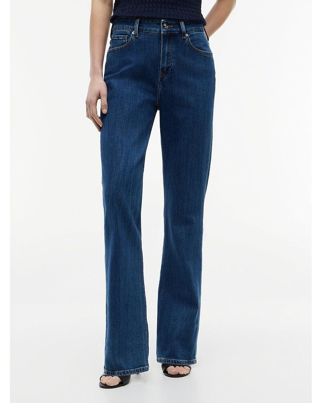 Tommy Hilfiger Blue Mid Rise Bootcut Jeans