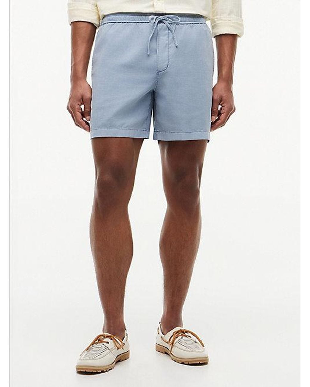 Tommy Hilfiger Blue Dover Washed Regular Fit Shorts for men