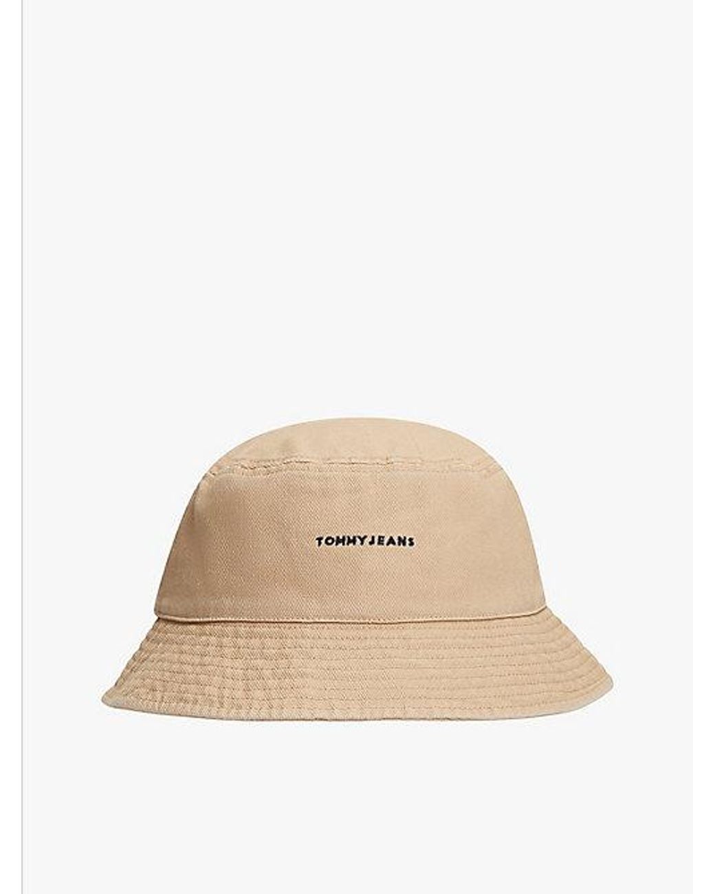 Tommy Hilfiger Natural Heritage Logo Washed Bucket Hat for men