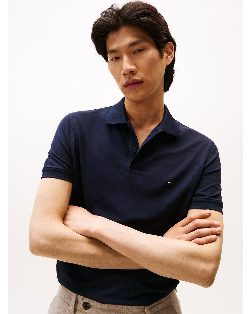 Polo Coupe Standard Performance En Piqué Tommy Hilfiger pour homme en coloris Blue