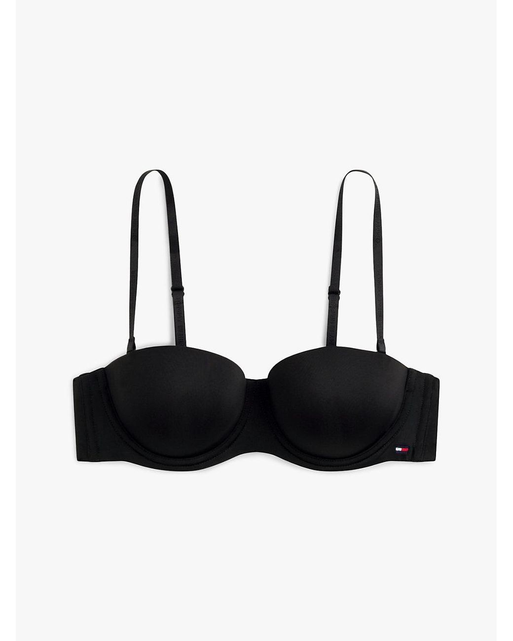 Tommy Hilfiger Black Essential Microfibre Strapless Bra