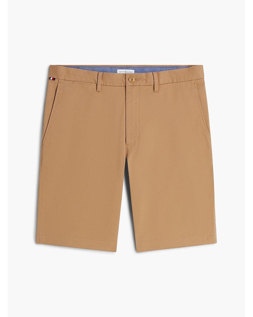 Tommy Hilfiger Natural Denton Twill Straight Fit Chino Shorts for men