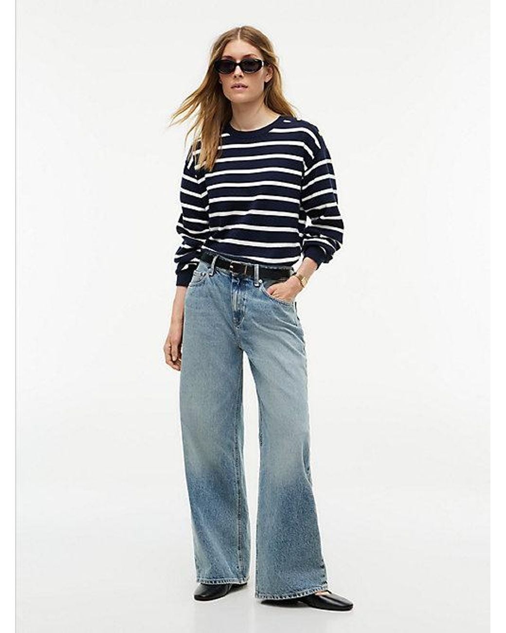 Tommy Hilfiger Blue Nola Low Rise Straight Faded Jeans