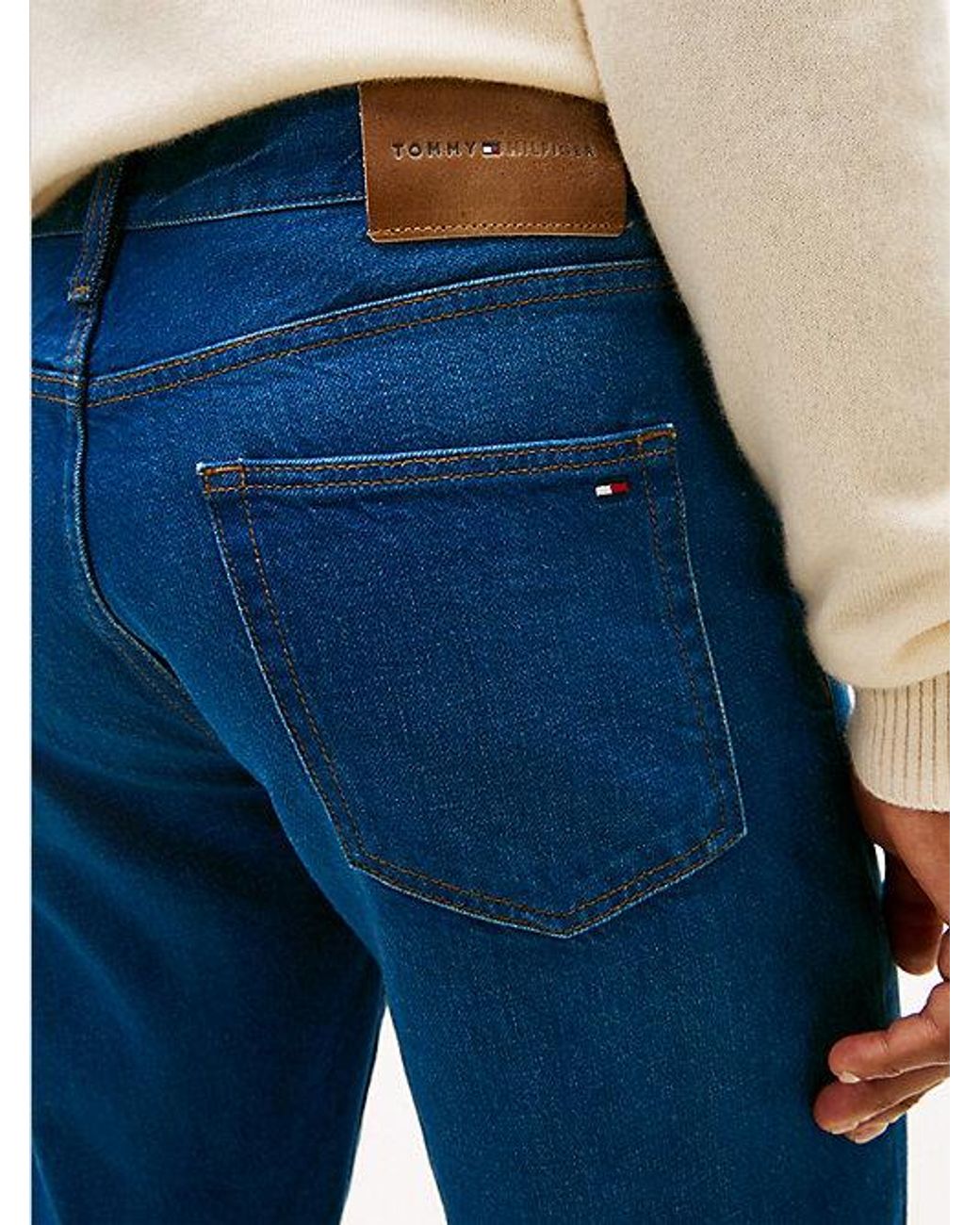 Tommy Hilfiger Blue Dover Faded Regular Straight Leg Jeans for men