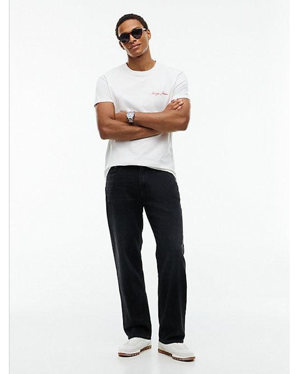 Tommy Hilfiger Black Tommy Jeans Sonny Tapered Jeans for men