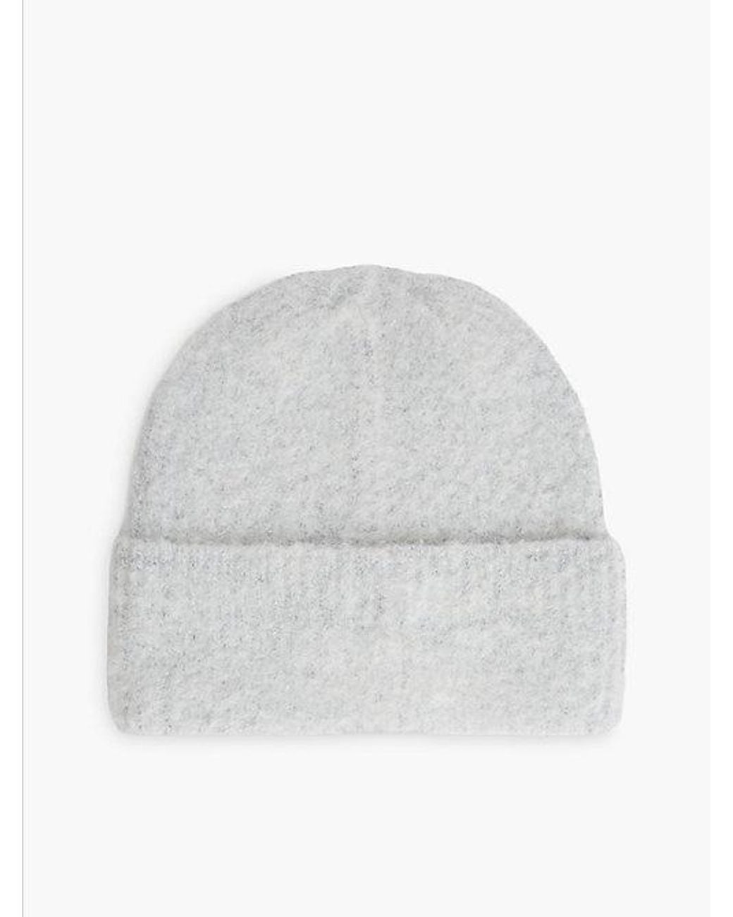 Tommy Hilfiger White Chic Beanie With Alpaca