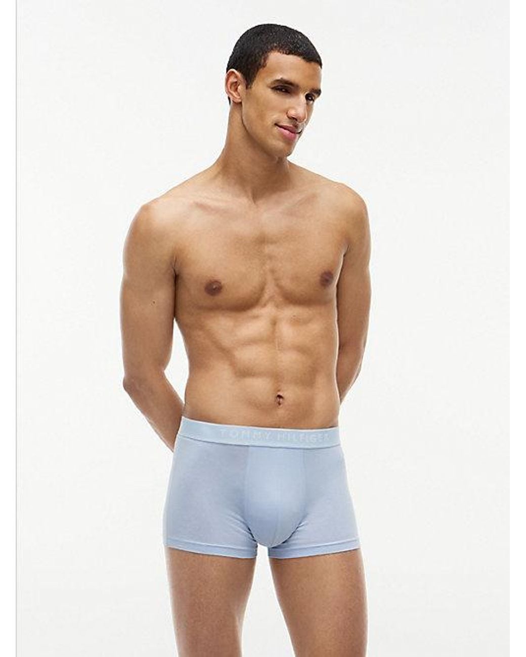 Tommy Hilfiger Gray 3 Pack Essential Logo Waistband Trunks for men