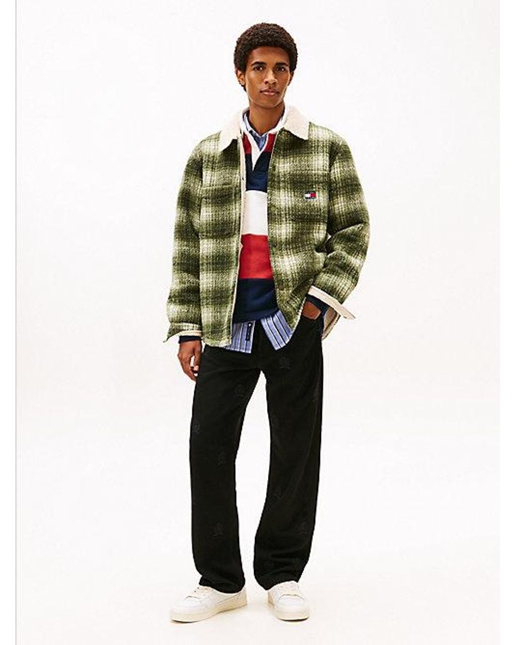 Tommy Hilfiger Green Otis Embroidery Regular Straight Leg Jeans for men