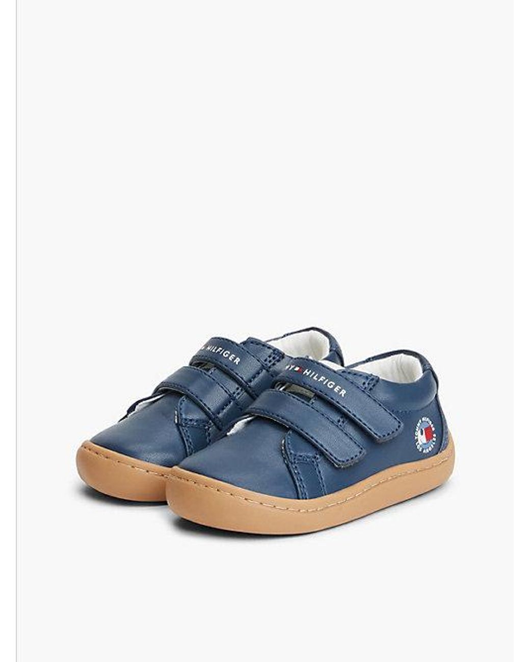 Tommy Hilfiger Blue Logo Graphic Mid Top Trainers