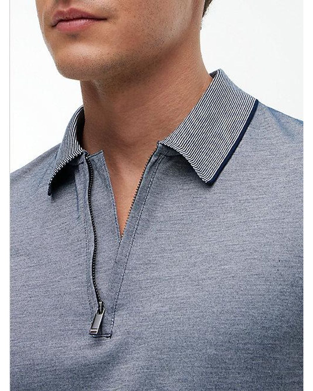 Tommy Hilfiger Blue New York Label Performance Regular Fit Polo Shirt for men