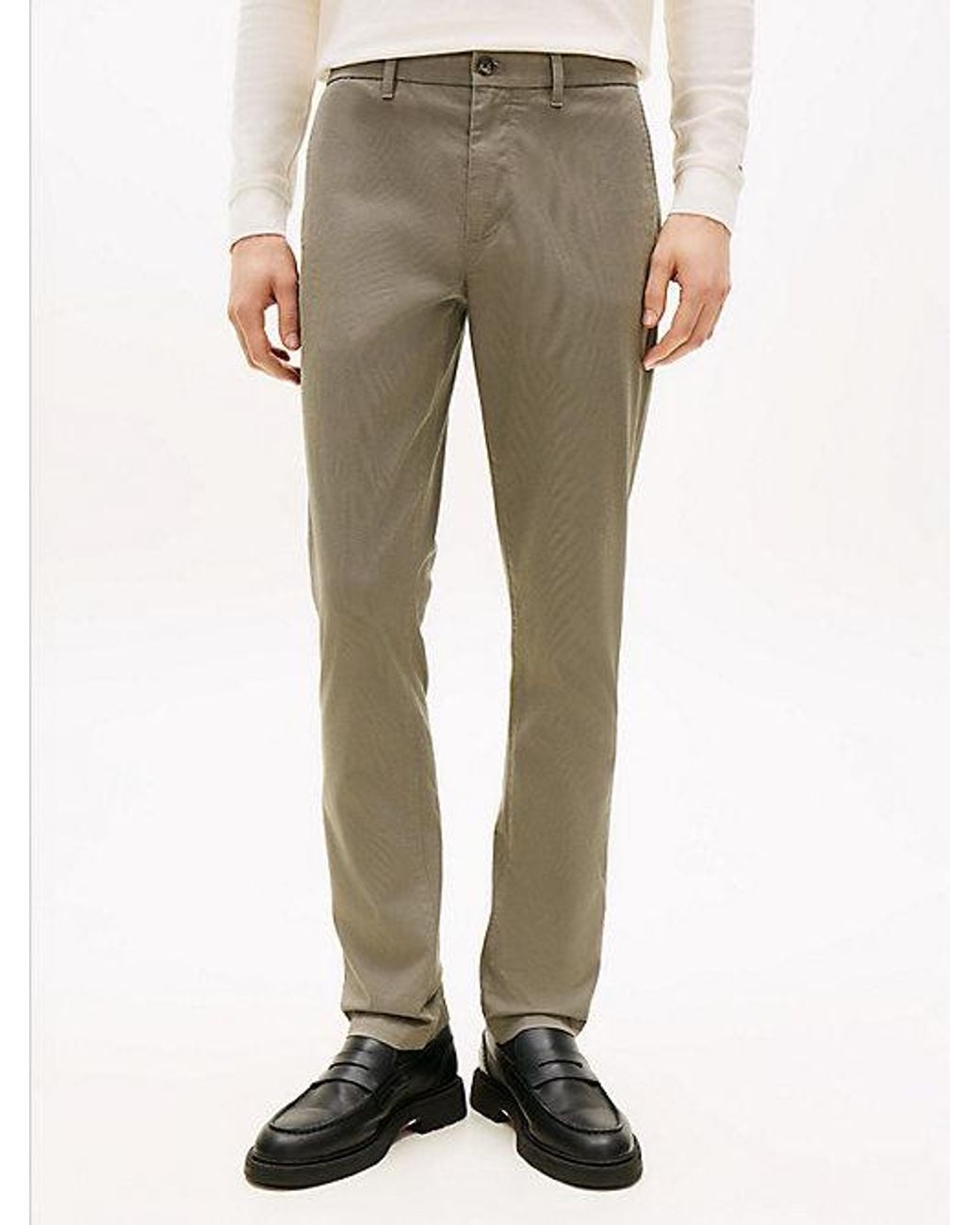 Tommy Hilfiger Natural Bleecker Print Slim Chinos for men