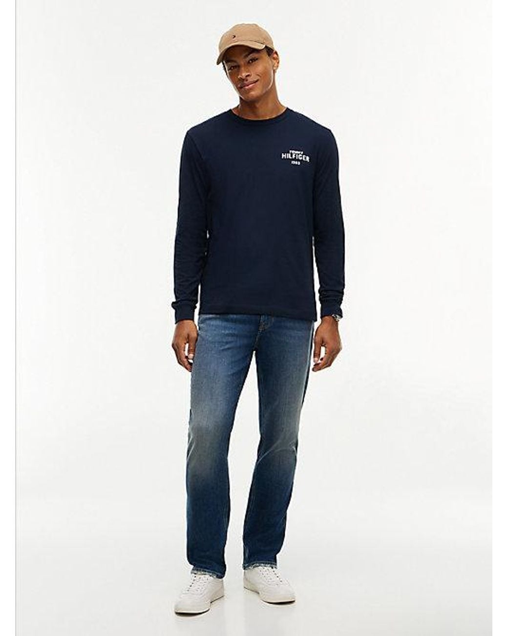Tommy Hilfiger Blue 1985 Graphic Long Sleeve T-Shirt for men
