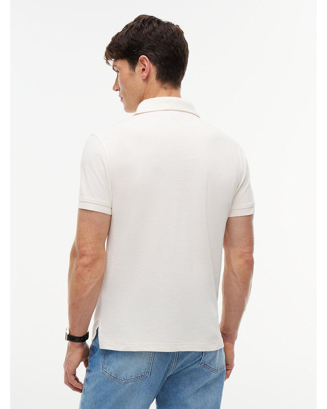 Tommy Hilfiger Natural 1985 Slim Fit Pique Polo Shirt for men
