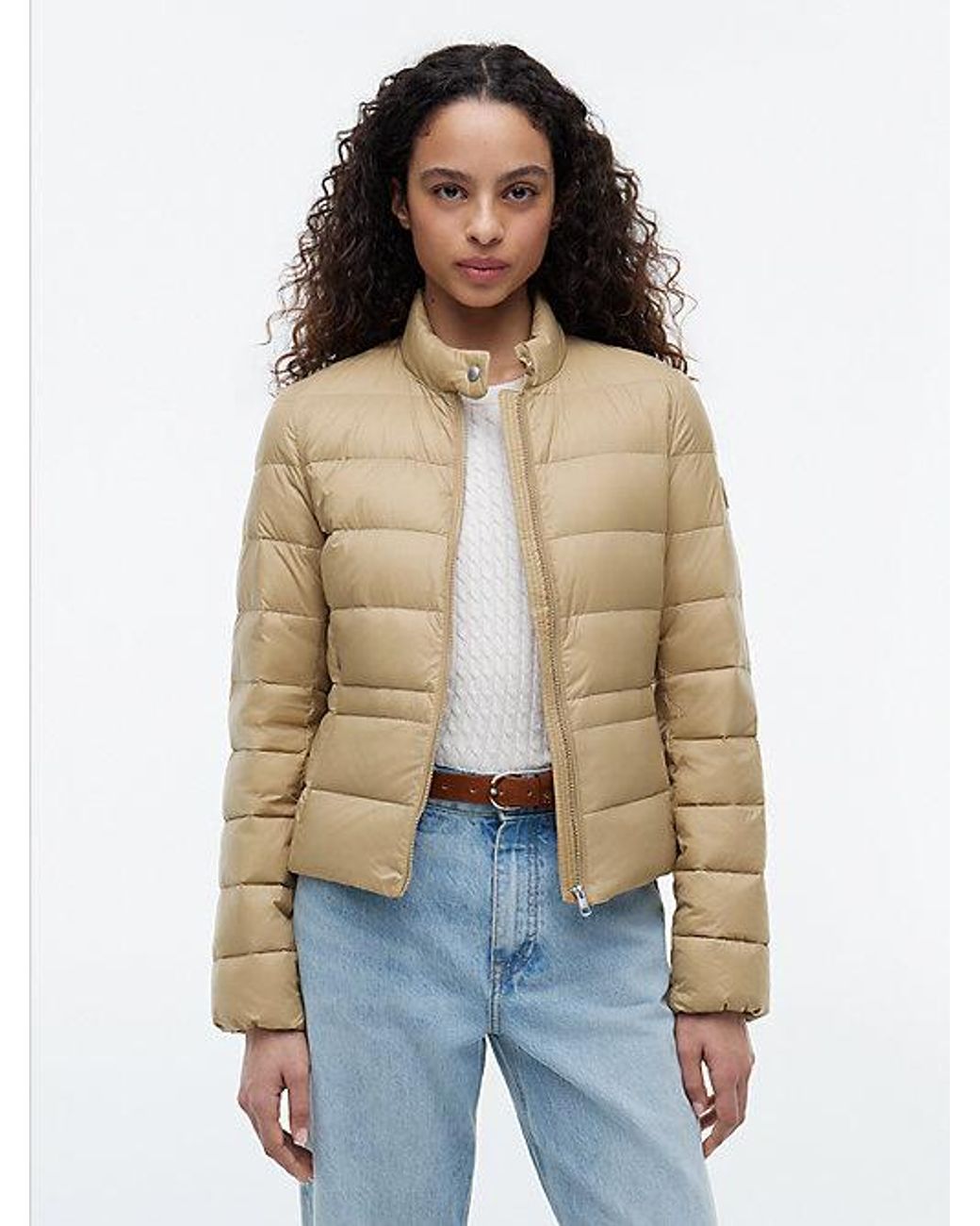 Tommy Hilfiger Blue Slim Lightweight Packable Down Jacket
