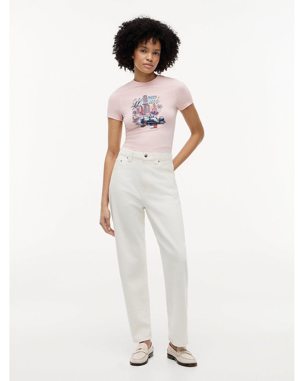 Tommy Hilfiger White Th X Cadillac Formula 1 Team Miami T-Shirt