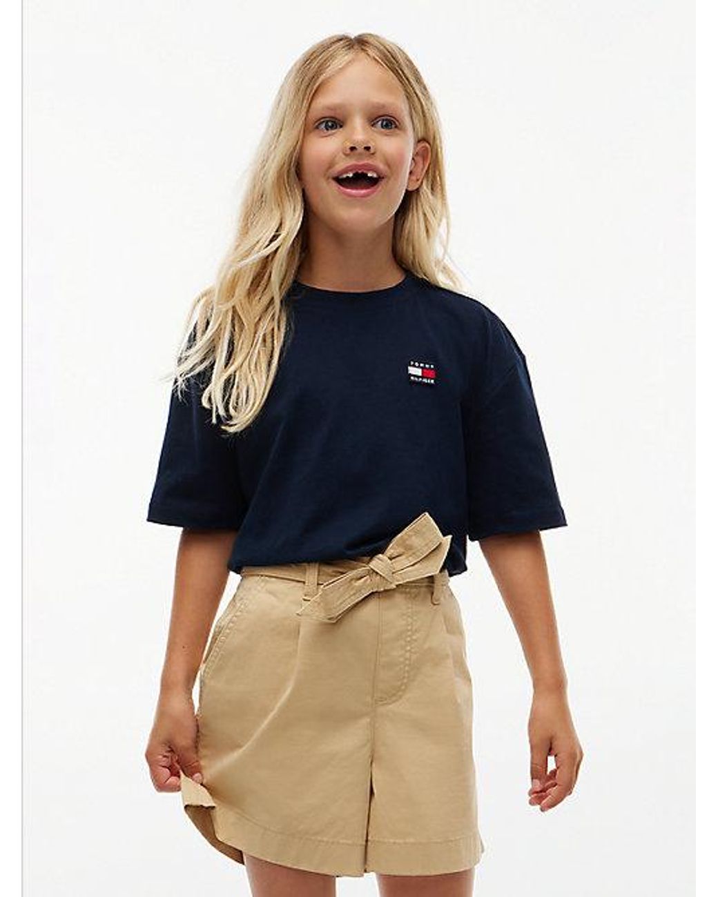 Tommy Hilfiger Blue Flag Logo Jersey T-Shirt