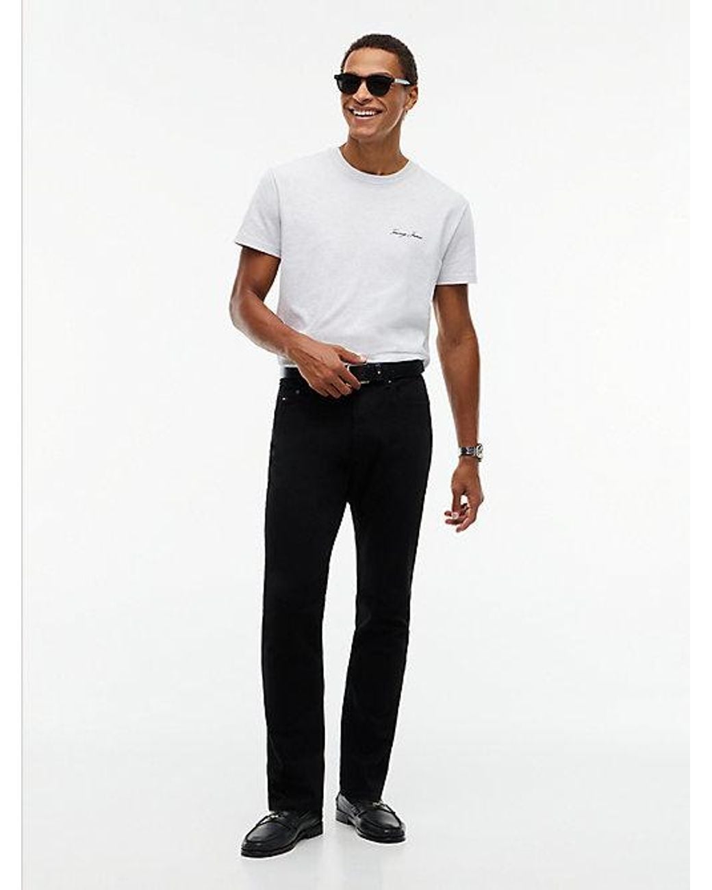 Tommy Hilfiger Black Tommy Jeans Ryan Slim Straight Jeans for men