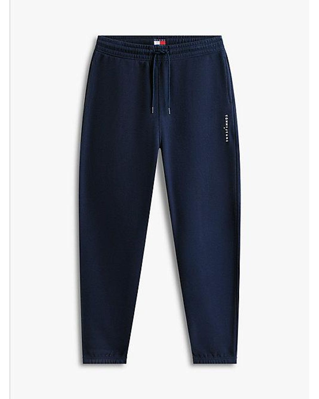 Tommy Hilfiger Fleece Joggingbroek Met Trekkoord En Logo in het Blue voor heren