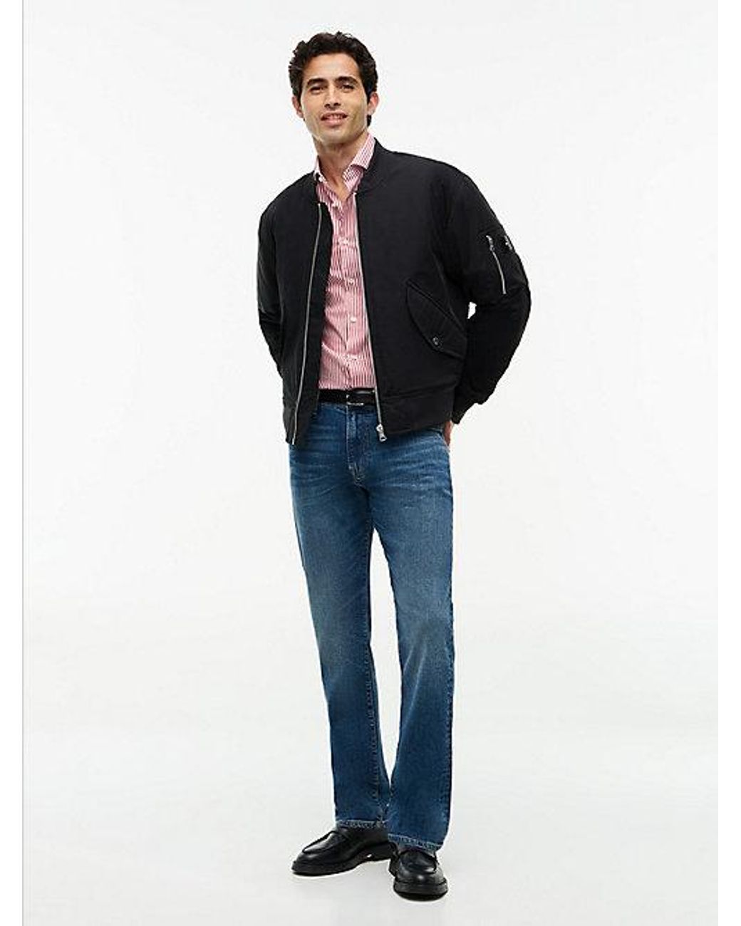Tommy Hilfiger Blue Padded Bomber Jacket for men