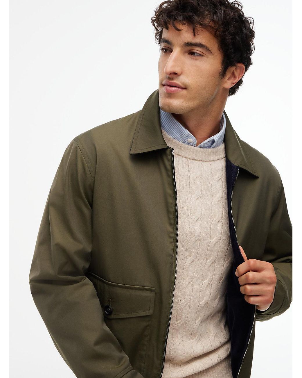 Tommy Hilfiger Blue Reversible Corduroy Ivy Jacket for men